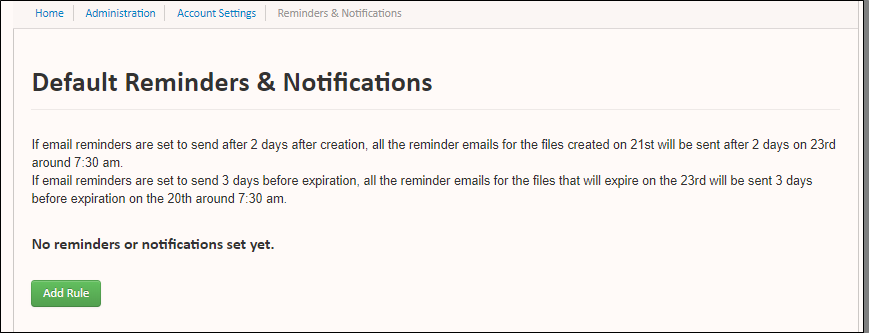 Reminders & Notifications - Super Admin